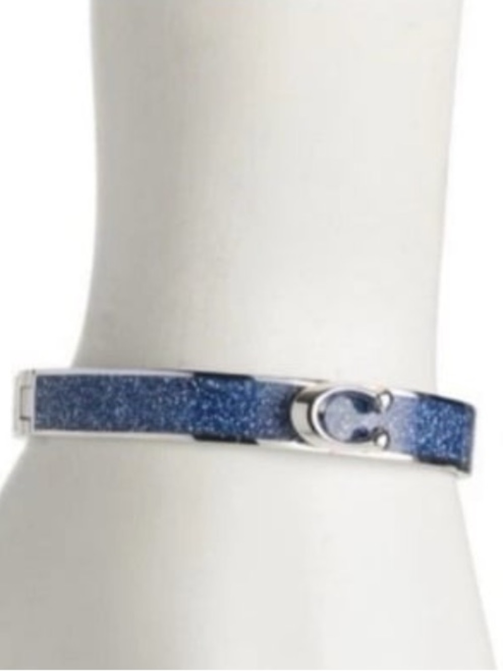 Coach C Logo Hinged Bangle Bracelet NWT - Picture 6 of 12